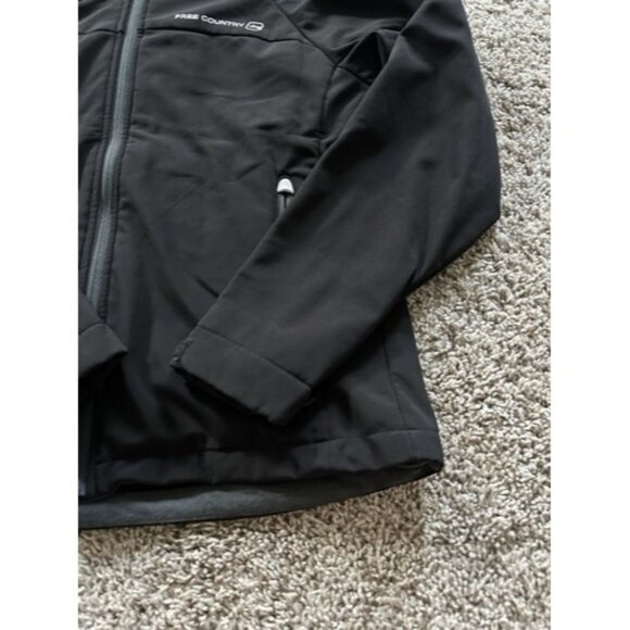 Free Country Womens Black Full Zip Jack Fleece Lining Hidden Pocket Size Small - Picture 2 of 14